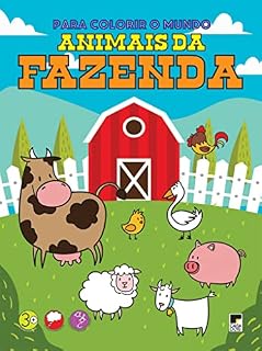 Livro Animais Da Fazenda 1 - Para Colorir O Mundo