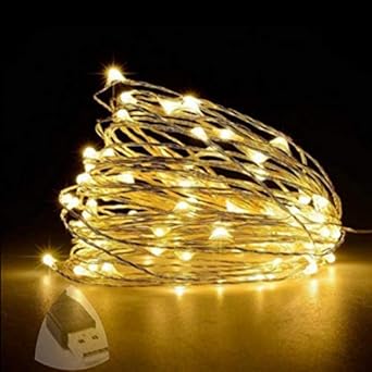 TONY STARK 30 LED Copper String Lights with USB (3 m, Warm White)