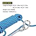 Liberry Outdoor Static Rock Climbing Rope,10_mm Diameter, Fire Escape Safety Rappelling Rope Outdoor Rescue Rope with Hooks: 32_ft, 64_ft, 96_ft Optional (blue1, 32 ft)