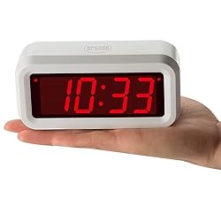 Timegyro Digital Alarm Clock Battery Operated with
