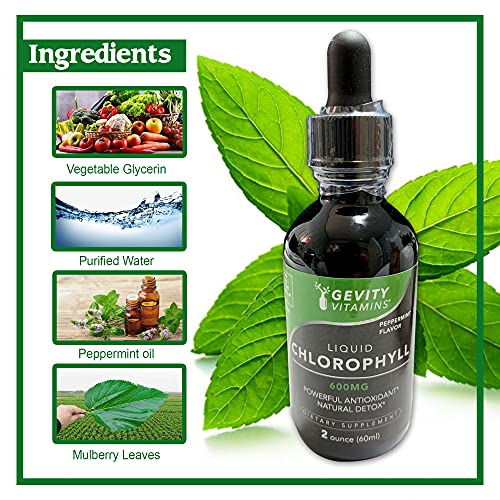 Gevity Vitamins Chlorophyll Liquid Drop, Digestion and Immune Support