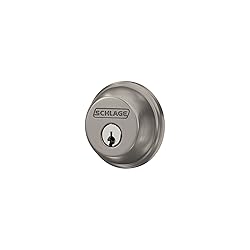Schlage B60 N 619 Deadbolt, Keyed 1 Side, Highest