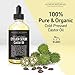 Castor Oil USDA Certified Organic, 100% Pure, Cold Pressed, Hexane-Free by Alchemy. Stimulate Growth for Eyelashes, Eyebrows, Hair. Lash Growth Serum, Brow Treatment.Deluxe Mascara Kit Included