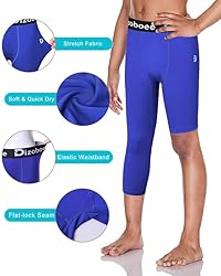 Dizoboee Youth Boys Compression Pants One Leg 3/4