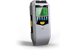 VINDIJA Stud Finder Wall Scanner - 5 in 1 Electronic Stud Detector with HD LCD Display & Intelligent Microprocessor Chip, Stud Detector for the Center and Edge of Wood AC Wire Metal Studs Detection