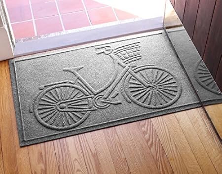 Aqua Shield Nantucket Bicycle Doormat 2 X 3 Medium Grey By Aqua