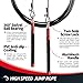 Kamileo Jump Rope, Adjustable Speed Jump Rope for Boxing MMA Fitness CrossFit Workout, Aluminum Anti-Slip Handles (with eBook, Poster, Cooling Towel Carry Bag, Cable Protector)
