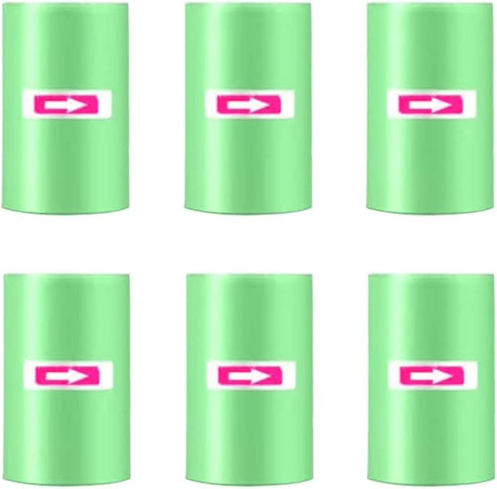 Einesin 120Pcs 6 Rolls Car Trash Bags 30x25cm Recycled Bin Liners