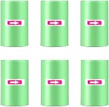 Einesin 120Pcs 6 Rolls Car Trash Bags 30x25cm Recycled Bin Liners