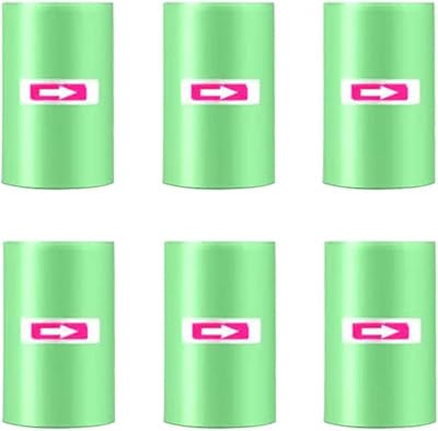 Einesin 120Pcs 6 Rolls Car Trash Bags 30x25cm Recycled Bin Liners