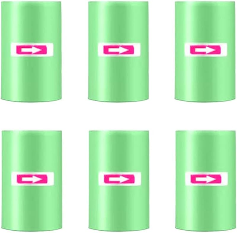 Einesin 120Pcs 6 Rolls Car Trash Bags 30x25cm Recycled Bin Liners