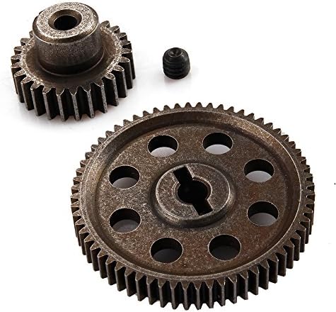 RC Car 1/10 HSP 11184 &amp; 11119 Differential Steel Metal Main Gear 64T Motor Gear 17T