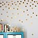 Yanqiao Gold Wall Decal Dots Easy Peel & Stick and Safe on Walls Paint Removable Vinyl Polka Dot Decor Round Circle Art Glitter Sayings Sticker Large Paper Sheet Set for Nursery Room