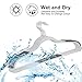 FSUTEG Plastic Hangers 50 Pack Dry Wet Clothes Hangers with Non-Slip Pads 0.2