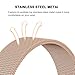 QusFy Metal Band Compatible with Samsung Galaxy Watch 3 41mm / Galaxy Watch Active 40mm / Active 2 44mm / Galaxy Watch 42mm, 20mm Stainless Steel Slim Thin Replacement Bands for Women Men