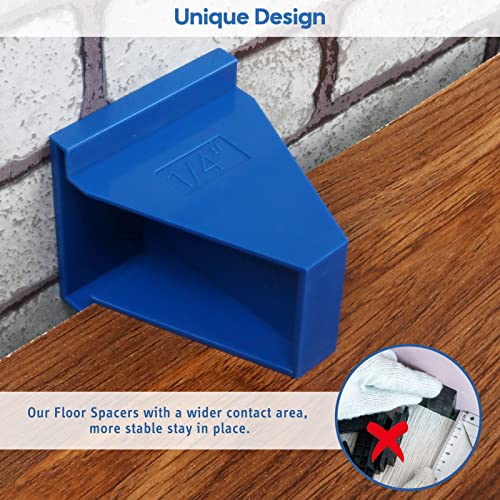Flooring Spacers, 1/4” & 1/2” Gap (24 Pack) for Laminate Wood Flooring