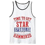 Time To Get Star Spangled Hammered Mens Tank Top