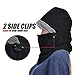 USHAKE Fleece Balaclava Women Ski Face Mask for Winter Under Armour Face Warmer for Womens Black