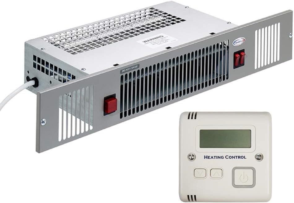 Smiths Space Saver 3kW Electric Kitchen Plinth Heater SS3E with Brushed