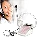 AGPtek Call Center Dialpad Headset White Telephone with Tone Dial Key Pad & REDIAL