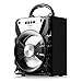 YUER Bluetooth Speaker with USB FM Radio TFCard 3.5mmAux,Color Changing Portable Wireless Speaker Used for Home or Outdoor (black)