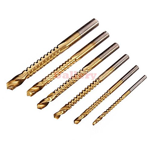 Generic 2015 Promotion Time Limited Tool Furadeira 6pcs 3/4 5/6 6.5 8 Mm Titanium Coated Drill Bits Hole Saw Grooving Set 6 3 Drill Bit