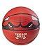 Spalding NBA Chicago Bulls Courtside Rubber Basketball , Official NBA size and weight: Size 7, 29.5