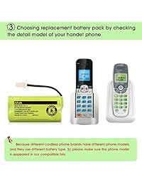 imah ryme B1 1 bt183342 bt283342 Baterías Teléfono inalámbrico para Vtech CS6114 cs6719 2 at & T el51203 teléfono de auriculares (Pack de 3)