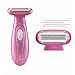 Women Shaver, [Newest Design] Cordless 3-Blades Electric Shaver/Trimmer/Razor Hair Removal for Women Removing Hair from Face, Leg, Armpit, Bikini Using Smooth Glide Technology(2pcs Batteries Included)