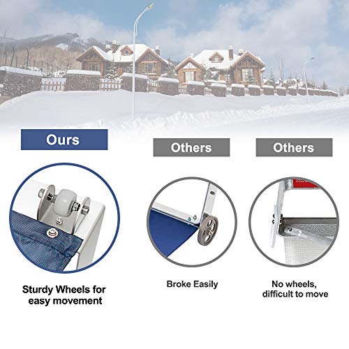 Signstek Snow Roof Rake 20ft Snow Removal Tool with Wheels and