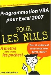 Programmation VBA pour Excel 2007