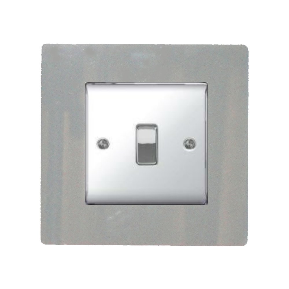 Buy Focus Plastics SINGLE LIGHT SWITCH SOCKET COLOURED ACRYLIC SURROUND