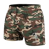 Alivegear Men's Bodybuilding Golds Gym 3 5 Inch Shorts Cotton with Pocket