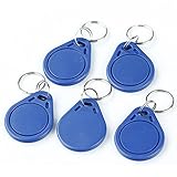 Card-thch 5pcs RFID 125KHz EM4305 Card Writable Tags Keychain+Free 1 TK4100 ID card