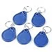 Card-thch 5pcs RFID 125KHz EM4305 Card Writable Tags Keychain+Free 1 TK4100 ID card