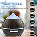 Essential Oil Diffuser, Soft Digits 250ml Wood Grain Ultrasonic Aroma Diffuser, Cool Mist Humidifier with Waterless Auto Off, 7 Color LED, Mist Mode Control for Spa, Nursing, Yoga, etc.