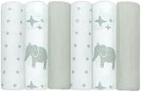 MuslinZ Muslin Cloths Baby 6 Pack 70x70cm Pure Cotton Large Squares view 2
