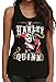 Harley Quinn DC Comics Outlaw Pose Juniors Racer Back Tank Top, Black (Medium (7/9))