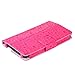 KuRoKo Slim Classic Flip PU Leather Folio Case for RCA Voyager II 7 / RCA Voyager 7 (2016, 2017) / RCA 7 Voyager Pro Tablet (Cute Hot Pink)