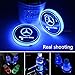 2pcs LED Car Cup Holder Lights for Mercedes-Benz, 7 Colors Changing USB Charging Mat Luminescent Cup Pad, LED Interior Atmosphere Lamp