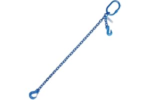 YELLOW LIFTING Grade 100 3/8"X6' Chain Sling Adjustable Single Leg with Sling Hook 8800 LBS