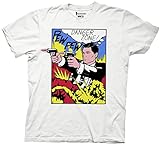 Ripple Junction Archer Pop Danger Zone Adult T-Shirt Medium White