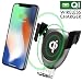 Wireless Charger, Wireless Fast Car Mount, Air Vent Phone Holder, Wireless Car Charger for iPhone - Samsung - HTC - LG and Other QI-Enabled Devices