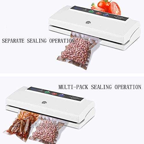 LKNJLL Vakuumierer Maschine, 80 kPa Automatische Lebensmittel Sealer mit Cutter for Nahrung Savers, mit bis zu 40… – Bild 6