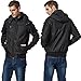 BOMBAX Travel Jacket Men,10 Pockets Windbreaker Flight Bomber Jacket & Coats Black