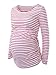 Women's Motherhood Maternity Tunic Tops Mama Clothes Flattering Side Ruching Xmas Pregnancy T-shirt