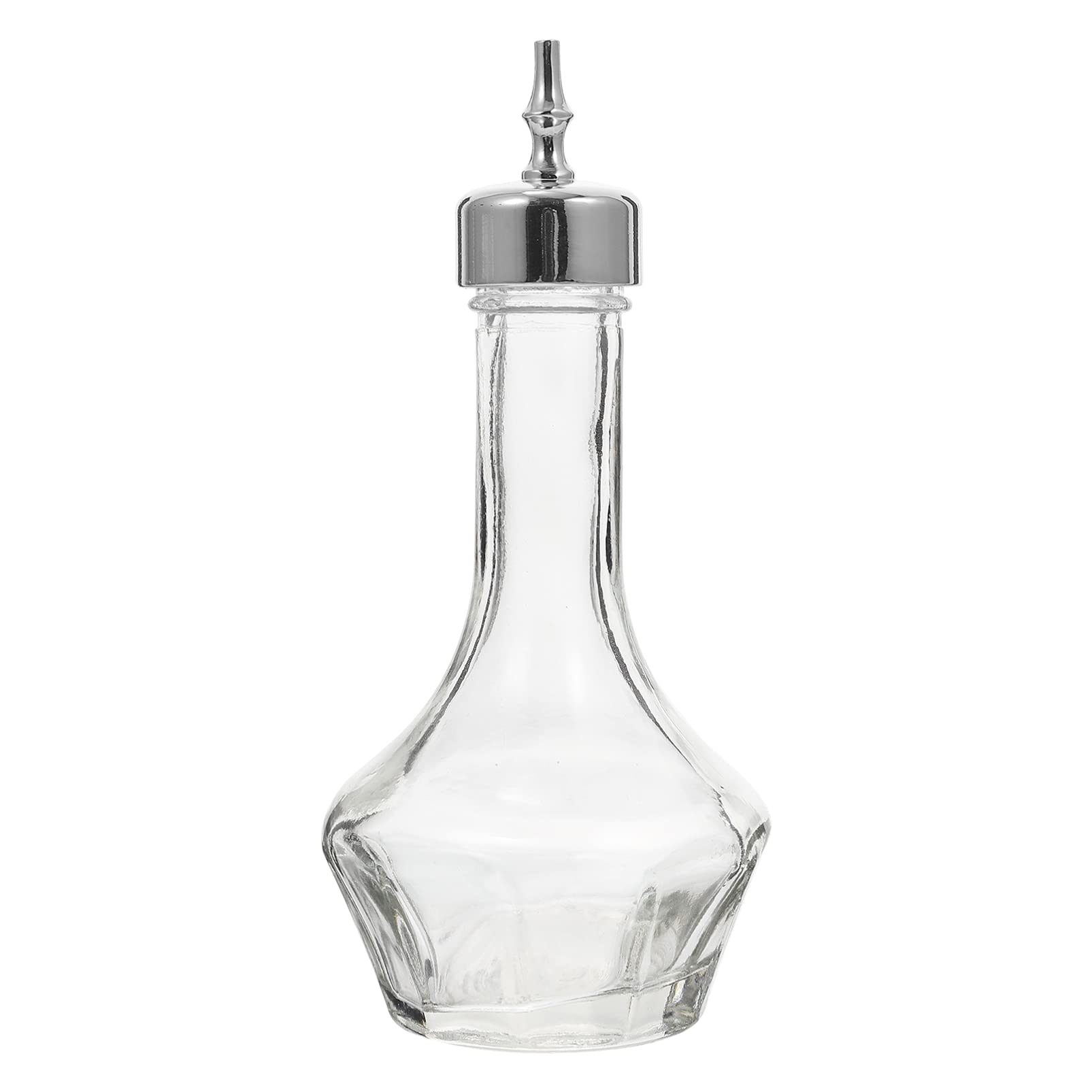 Healifty Bitters Bottle Handblown Cocktail Dasher Glass Dash Bottle with Stainless Steel Dasher Top 50ml Professional Bar Tool for Making Craft Cocktails Whiskey