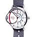 EasyRead Time Teacher Kids Analog Watch - Girls & Boys Teaching Watch - Tell The Time Childrens Watch - 3 Step Time Teacher Kids Watch - Easy to Read Dial & Red Blue Face - Grey Strap