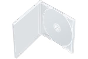 Progo Shatter Proof PP Jewel Case, 10.4 mm Standard Single Disc Clear CD Jewel Case with Clear Tray, 10 Pieces Pack.