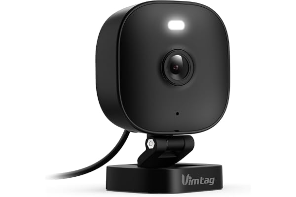 VIMTAG 2.5K Security Camera Outdoor/Indoor, Color Night Vision Home Camera for Baby/Pet/Dog/Nanny, Light/Siren, Motion Detect
